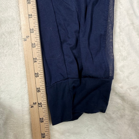 HONEYLOVE Navy BlissWear Blue Mesh Panel Cooling Lounge Pants Large Comfy‎ - Picture 7 of 9
